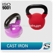 Qingdao coloré trempé kettlebell